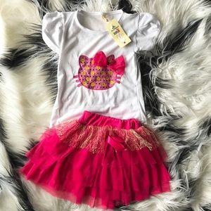 Hello Kitty little girl’s Two-Piece Outfit sz XS